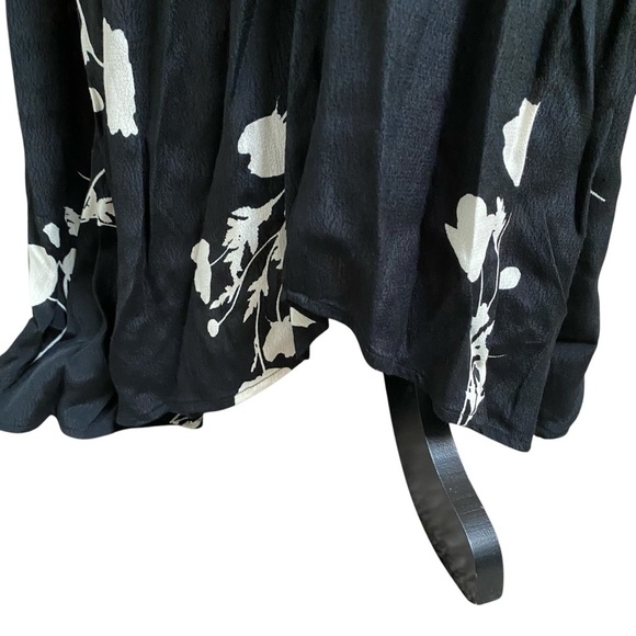 Ba&sh Paule Floral Maxi Dress Black White V-Neck 3/4 Sleeve Women’s Small - Picture 13 of 16